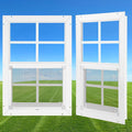 1421 Shed Window 2 Pack Flush Mount Window - Clear Tempered Glass