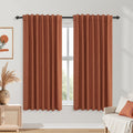 Fall Curtains for Kitchen Window Over Sink - 100% Blackout Short Linen