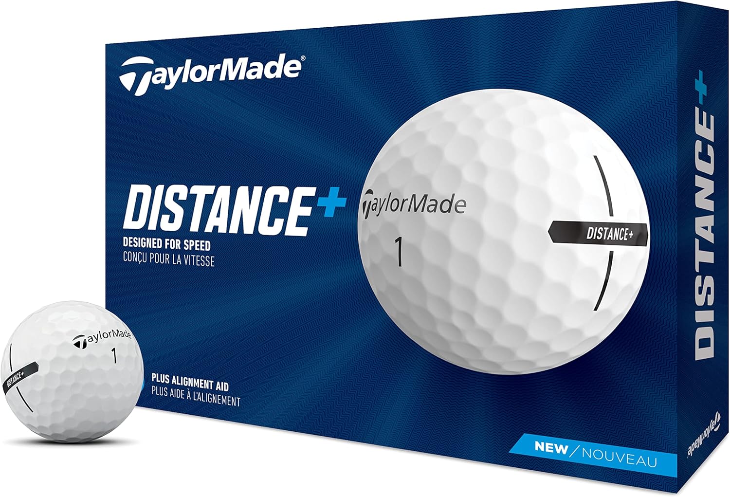 TaylorMade 2021 Distance+ Golf Balls - Longer Drives!