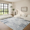 Washable 6ftx9ft Living Room Area Rug - Soft Low Pile, Stain Resistant