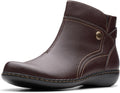 Clarks Ashland Mabel Ankle Boot - Comfortable Classic Dark Brown