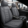 Leather Car Seat Covers Full Set - Waterproof Faux Leather for Most