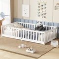 Twin Montessori Floor Bed with Safety Guardrails - Bellemave