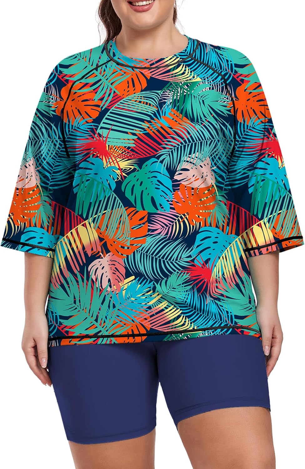 Inno Women's Plus Size Rash Guard Swimsuits for Active Fun