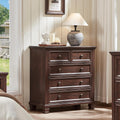 Farmhouse 5 Drawer Dresser for Bedroom - Rustic Walnut Storage