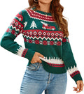 Christmas Cedar Snowflake Knitted Sweater - Cozy Festive Pullover