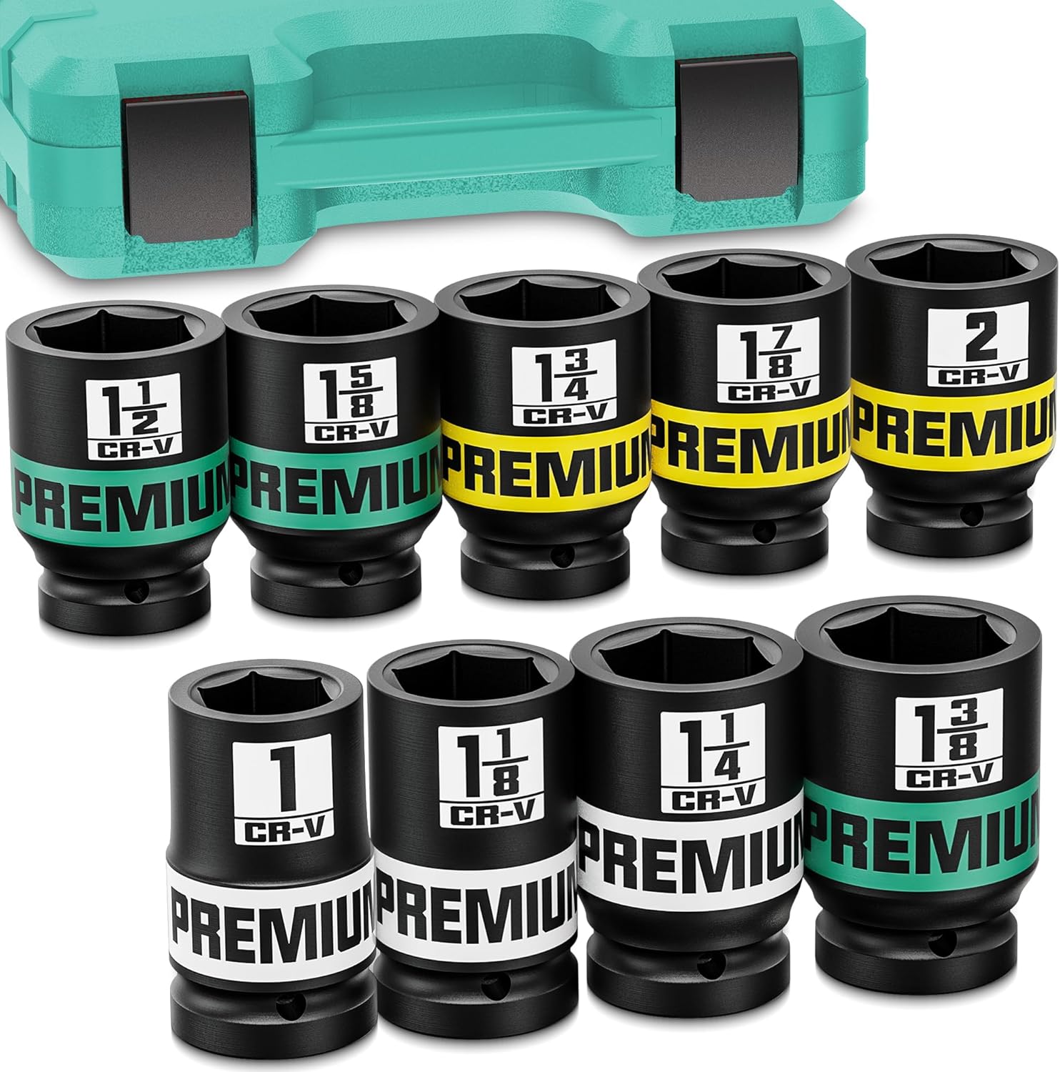 1 Drive Jumbo Impact Socket Set for Heavy-Duty Use