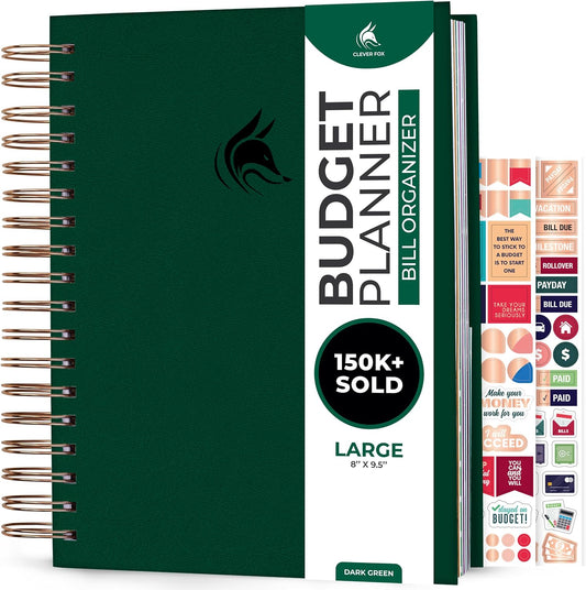 Clever Fox Budget Planner & Monthly Bill Organizer for Finances