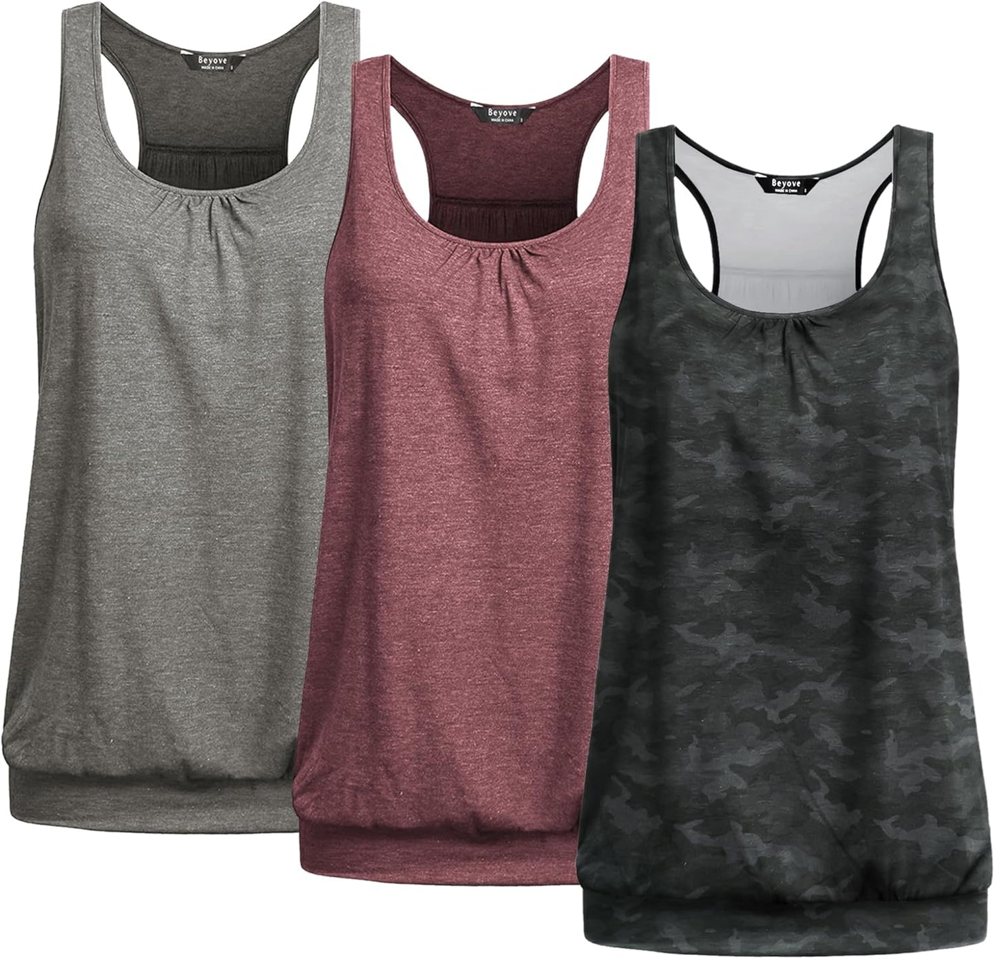Beyove Racerback Tank Tops for Women - Perfect for Yoga and Fitness
