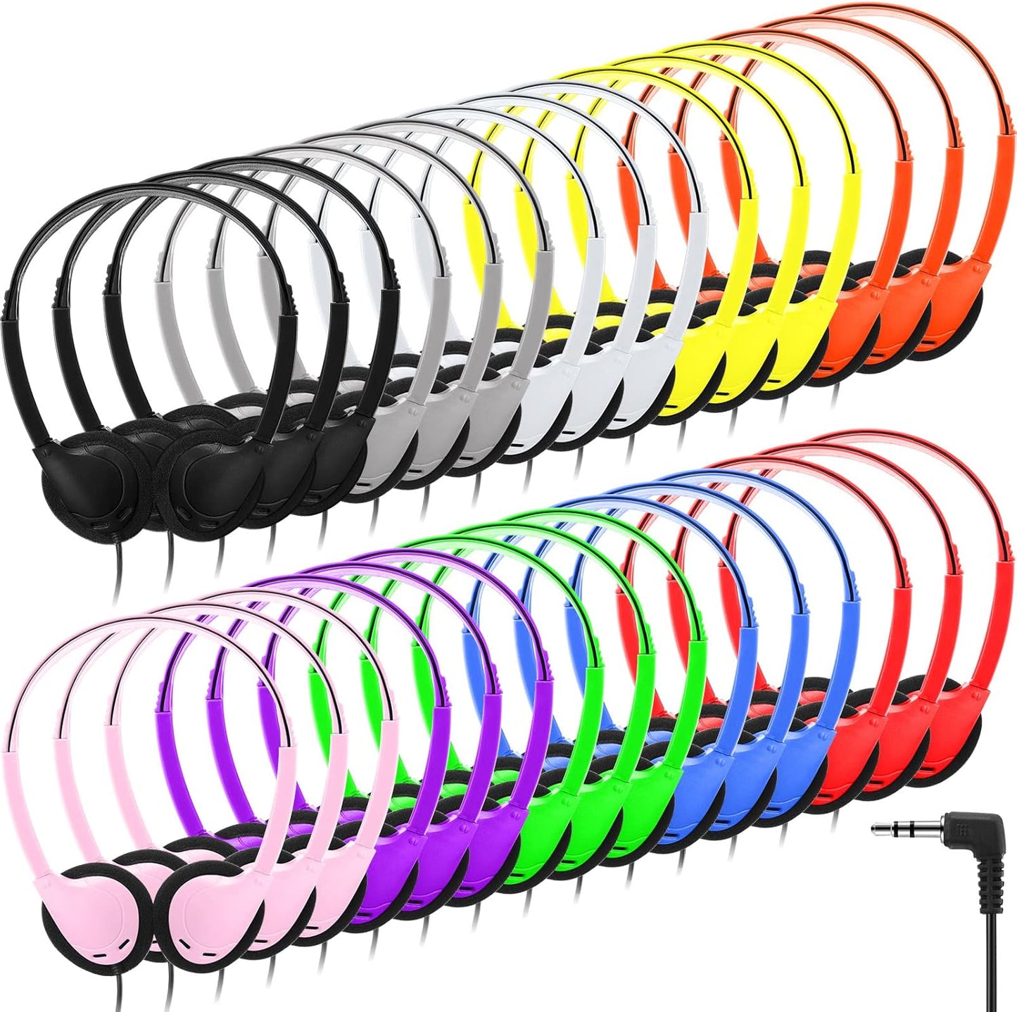 Kingdder Multi Color Over Ear Headphones for Kids and Adults