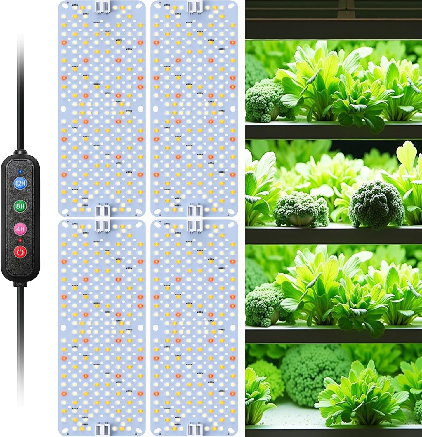 Full Spectrum Grow Lights for Indoor Plants with Daisy Chain