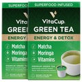 VitaCup Green Tea Pods for Energy and Detox with Matcha