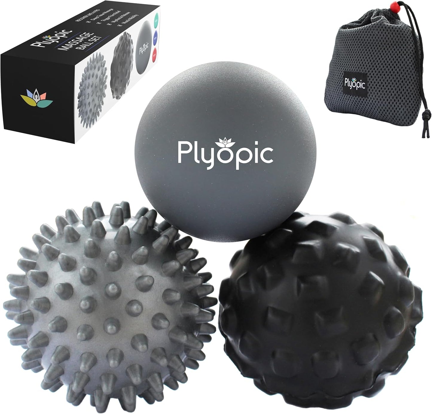 Plyopic Massage Ball Set - Muscle Pain Relief