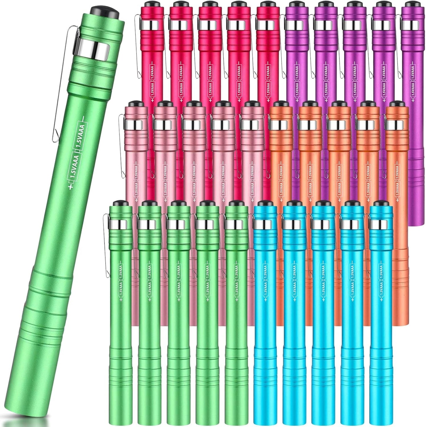 30 Pack Mini Pen Flashlights for Camping Hiking Emergency Use