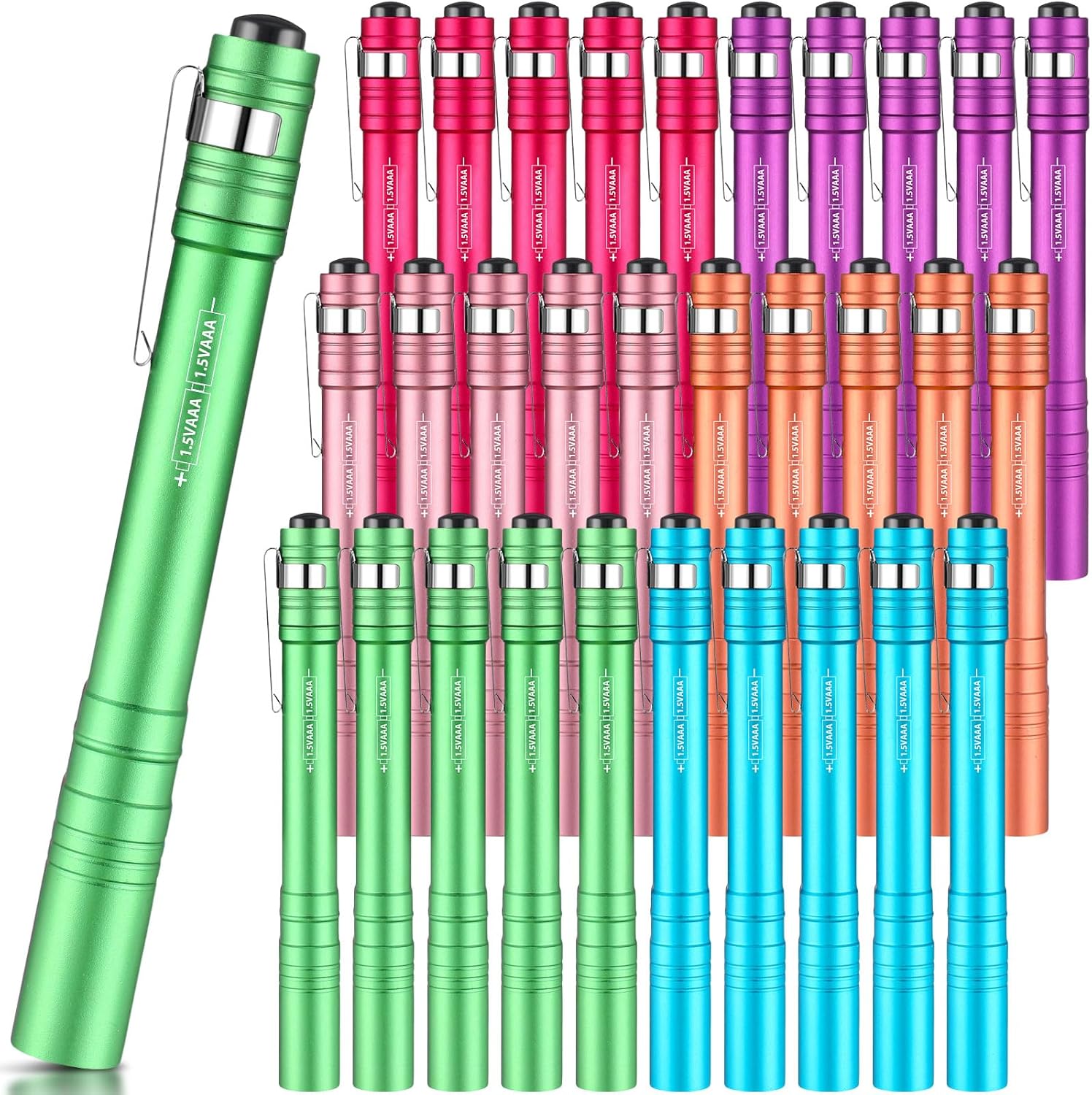 30 Pack Mini Pen Flashlights for Camping Hiking Emergency Use