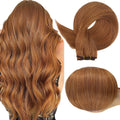 Full Shine 22 in Human Hair Sew In Weft Extensions - Copper
