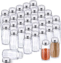 Glass Salt Shakers 48 Pack 2.7oz with Stainless Lids - Bulk Set