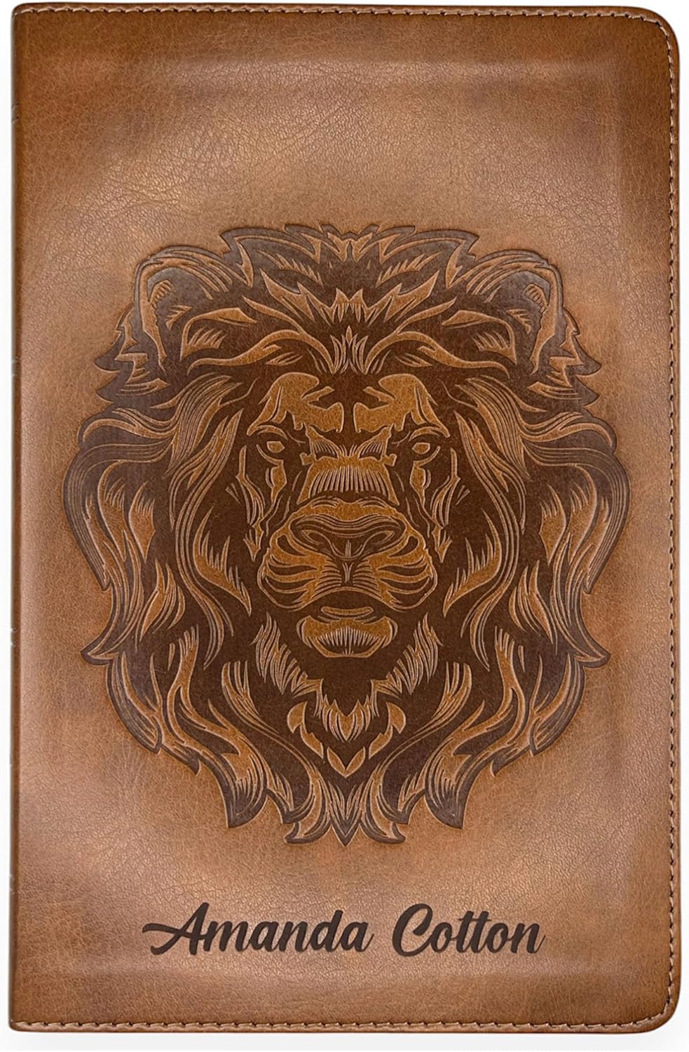 Personalized ESV Thinline Bible with Royal Lion Design Gift