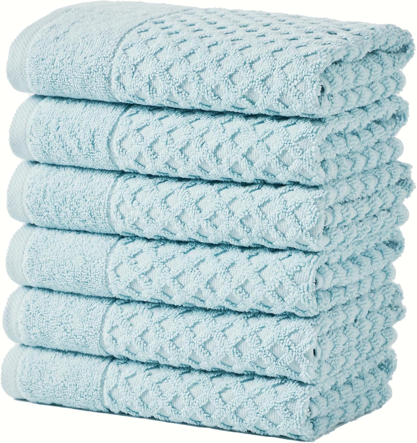 Great Bay Home Blue Bath Towels - Soft, Absorbent, Durable Set