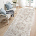 3x8 Hallway Washable Runner Rug - Low-Pile Non-Slip Runner