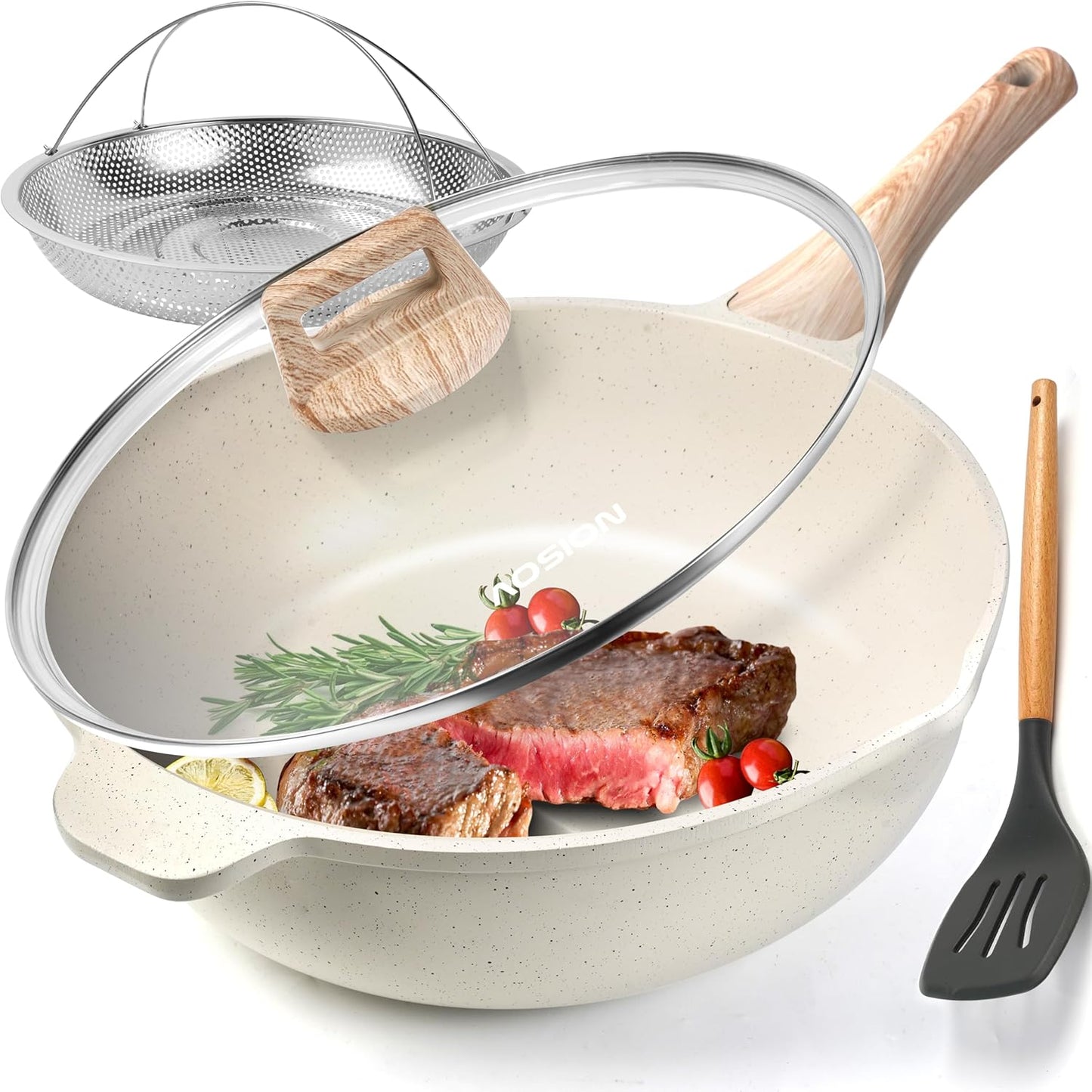 AOSION 11 Inch Nonstick Ceramic Deep Frying Pan Skillet Review
