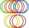 Obstacle Course Ring Set 30 in Hoops - Bright 12-Pack for Play