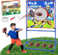 Football Toss Target Game Set with 4 Inflatable Footballs - Fun