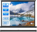 50 inch Small Projector Screen Retractable Pull Up Screen - Portable