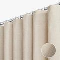 Yuanice Adjustable Linen Shower Curtain - Waterproof & Heavy Duty!