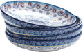 Bico Blue Talavera Pasta Bowls Set of 4 - Large 35oz Serving Bowls
