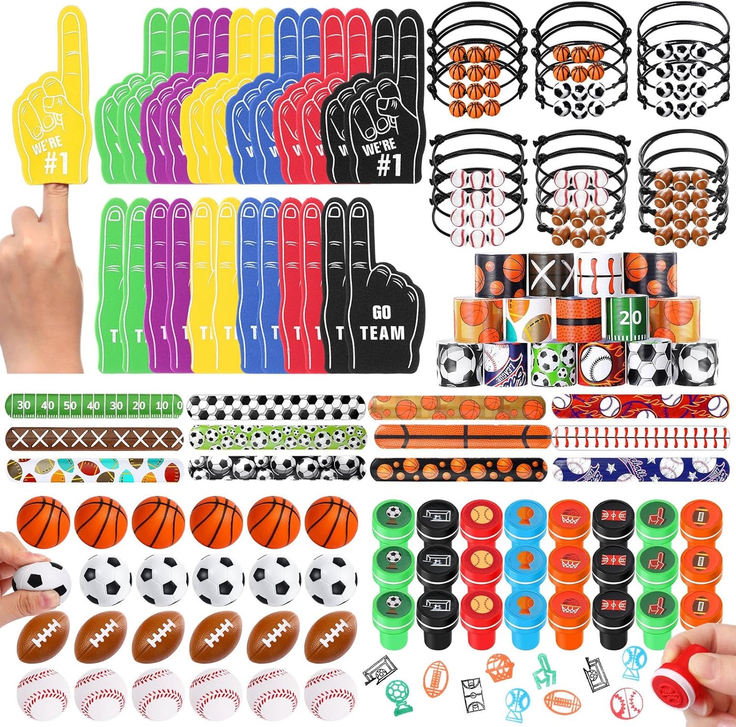 120 Pcs Sport Balls Party Favors Set for Kids Birthday Fun