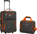 Rockland Fashion Expandable Softside Upright Luggage Set - Charcoal