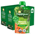 Happy Baby Savory Blends Stage 2 Broccoli & Carrots Pouches - Veggie