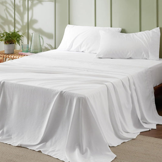 Bedsure Queen Sheet Set - Soft, Breathable, and Cooling Sheets