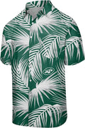 foco Men's NFL Floral Tropical Button-Up Shirt - Team Pride in
