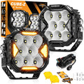 Auxbeam Cube-Z Series 4 Inch LED Pod Lights for Offroad Use