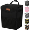 Car Trash Can with Lid, Cute Leakproof Hanging Car Garbage Bin