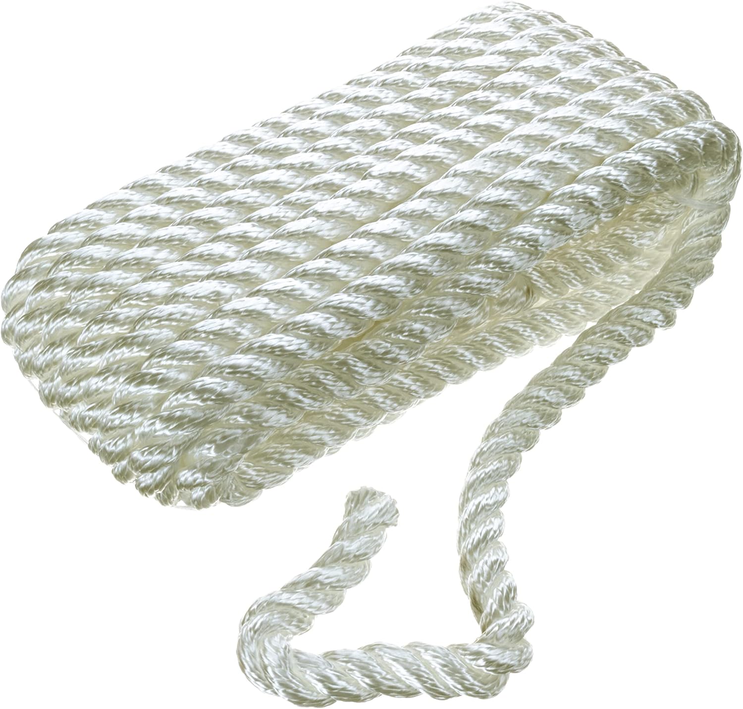 Seachoice Dock Rope for Boating - Durable 3-Strand Nylon Line