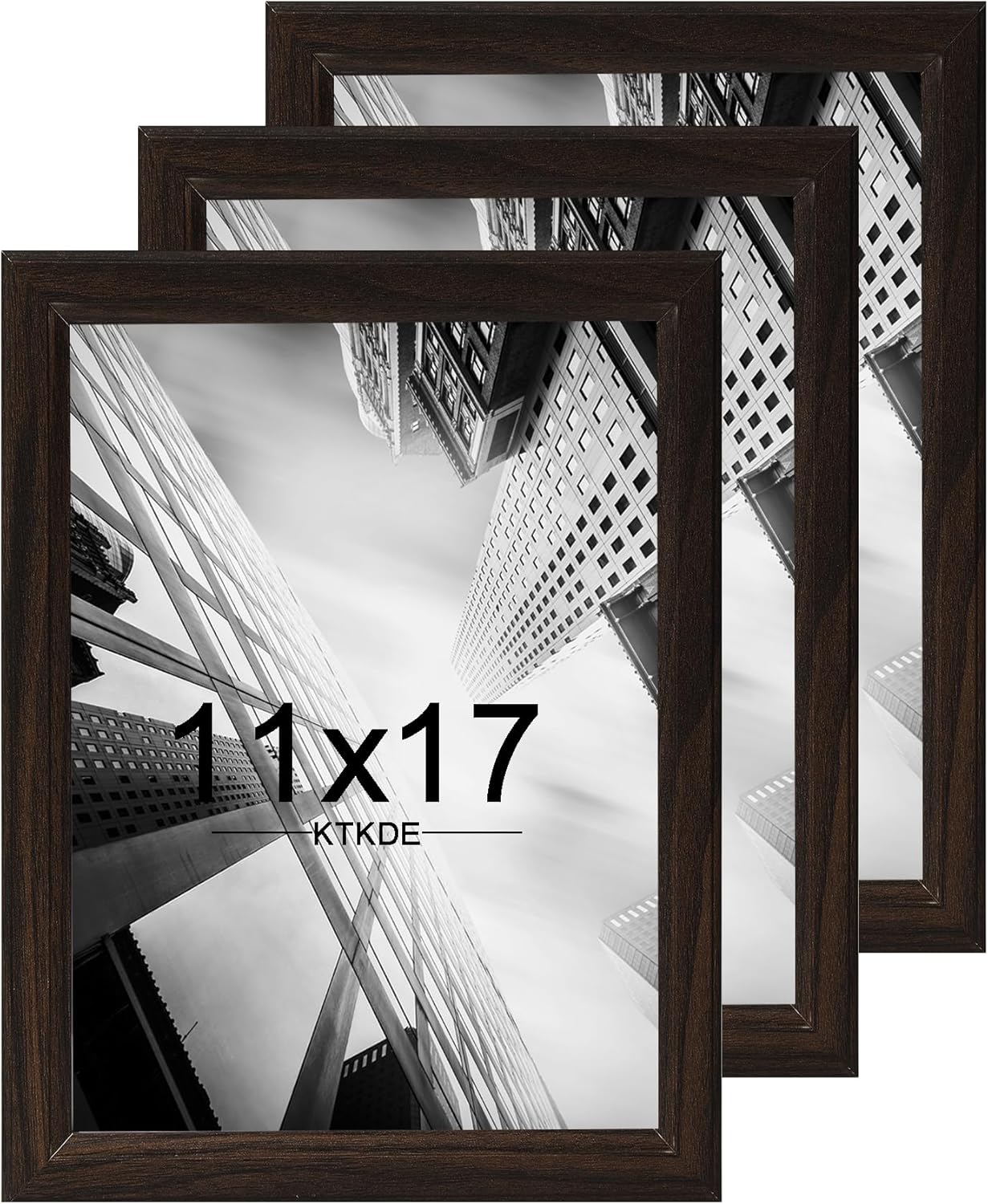 KTKDE 11x17 Picture Frame Set of 3 for Wall Display