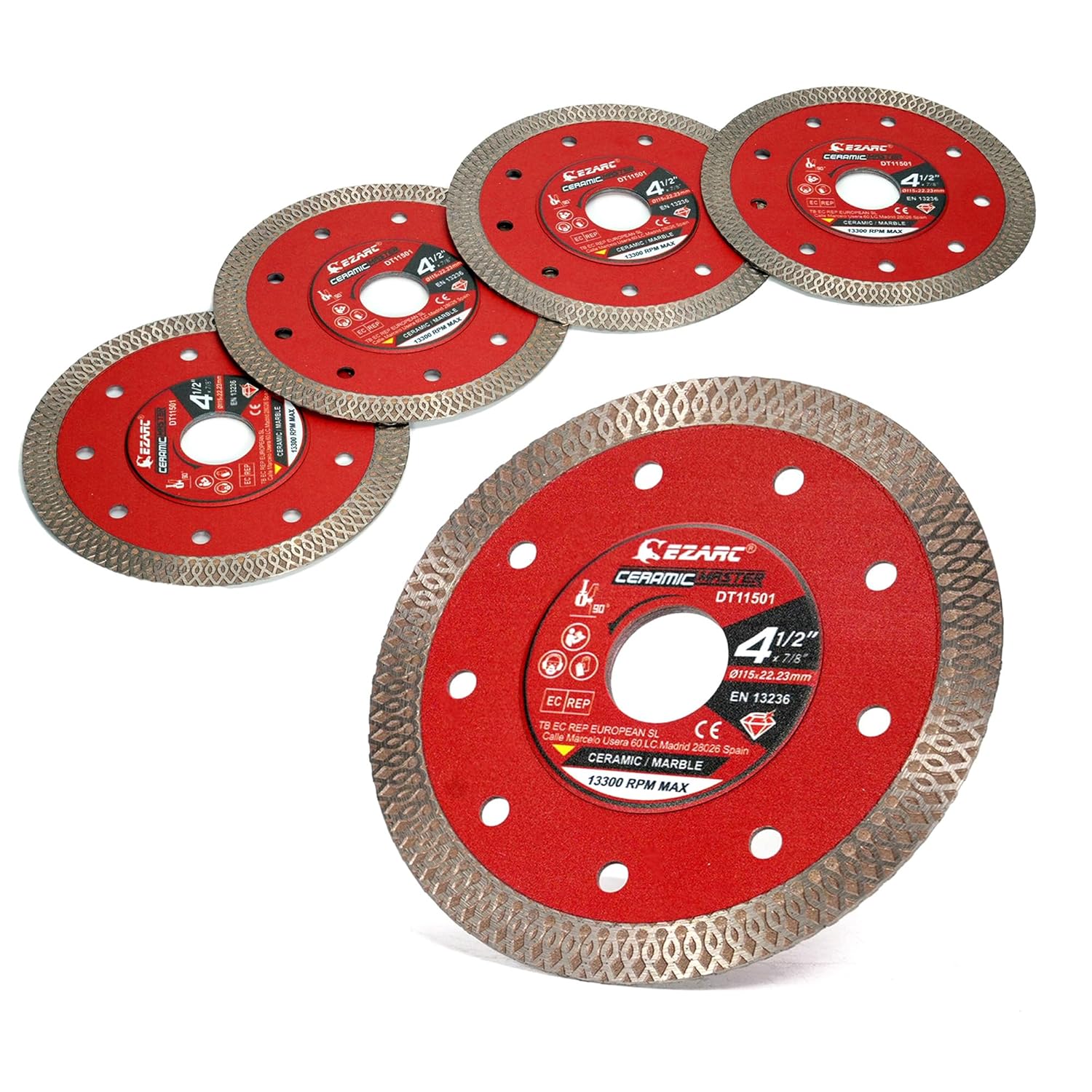 EZARC 4-1/2 inch Super Thin Diamond Blade for Smooth Cutting
