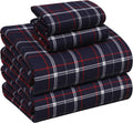 RUVANTI Flannel Sheets King Size - Extra Soft Deep Pocket Set
