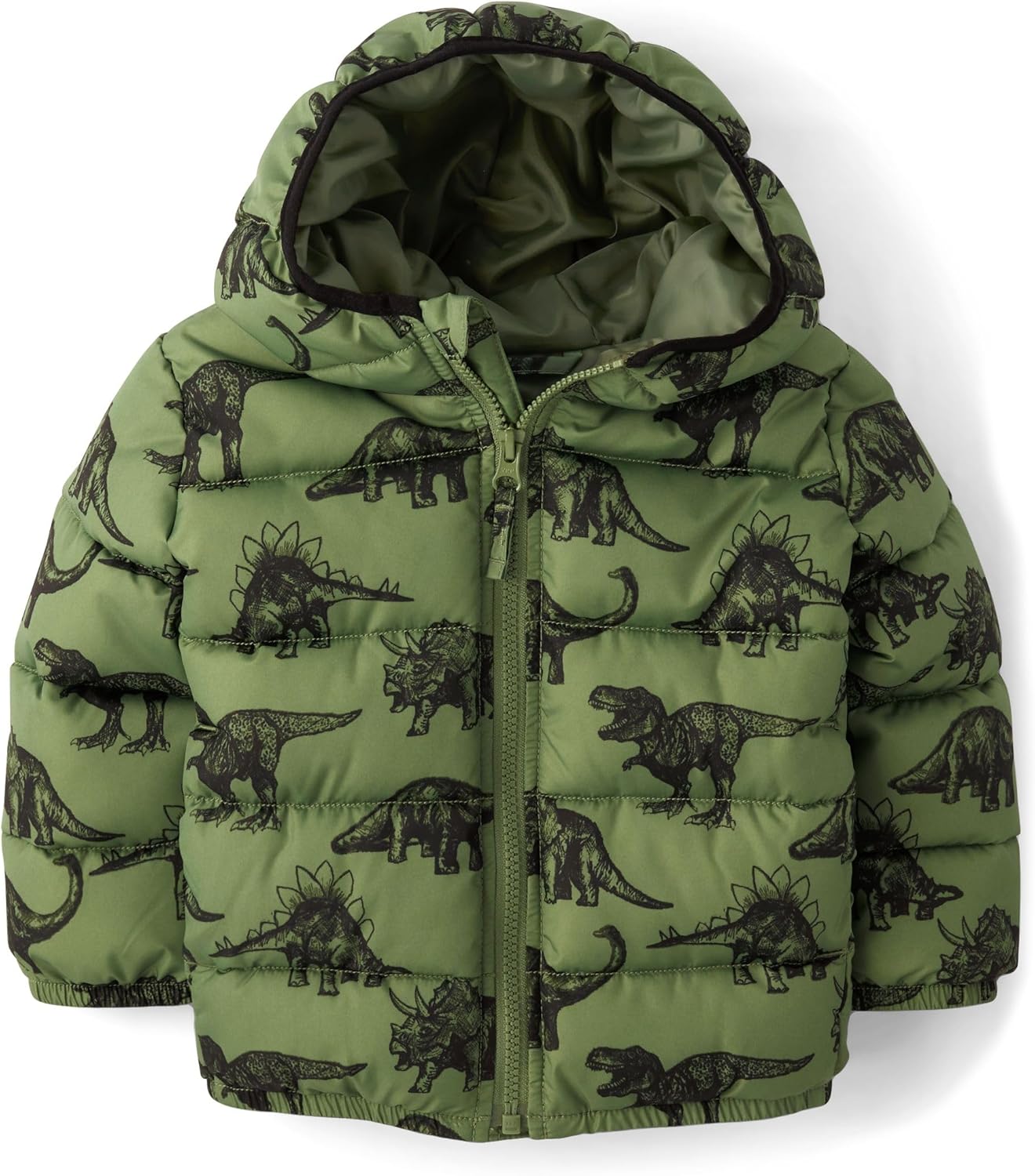 Medium Weight Wind-Resistant Puffer Jacket for Boys' Comfort
