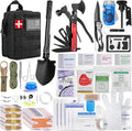 Survival Kit 200 in 1 - Upgraded Tactical First Aid & Camping Gear