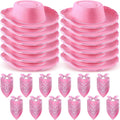 24 Pieces Cowboy Hats and Bandanas for Kids - Party Dress-Up Set