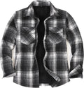 Sherpa Lined Flannel Shirt Jacket - Heavyweight Warmth and Comfort