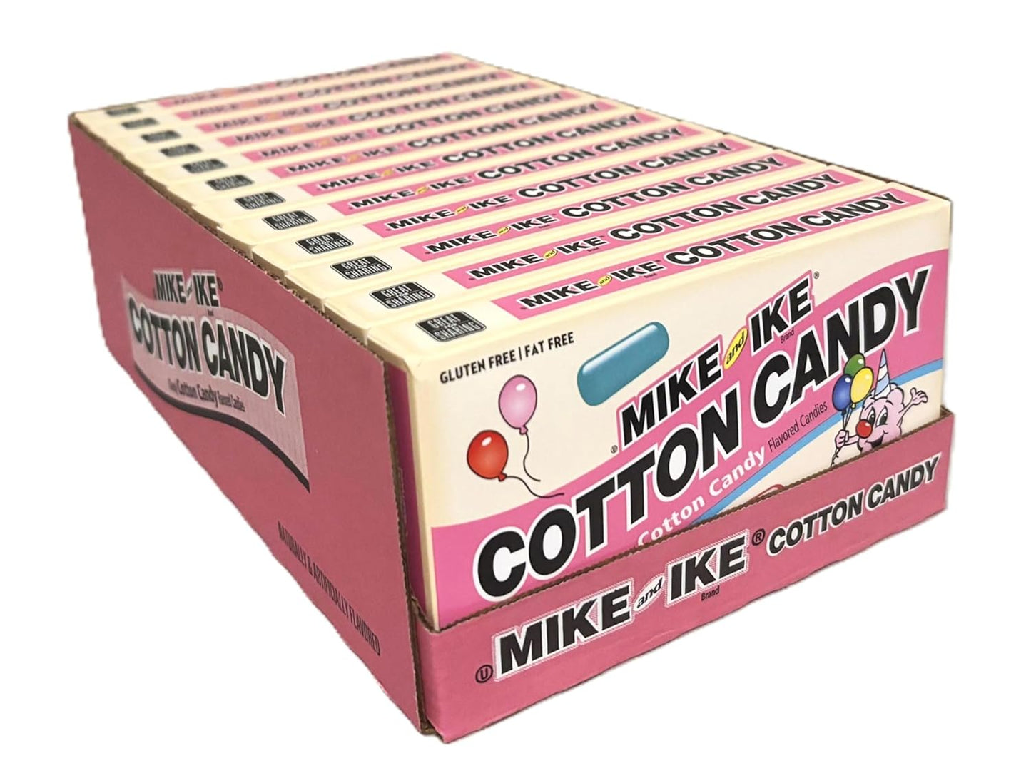 Mike and Ike Cotton Candy Chewy Candy 12 Pack for Movie Nights