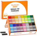 Shuttle Art 304 Pack Washable Markers 16 Colors - Classroom Bulk Set