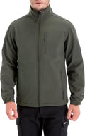 Men's Softshell Jacket Fleece Lined Windbreaker - Lightweight Warmth