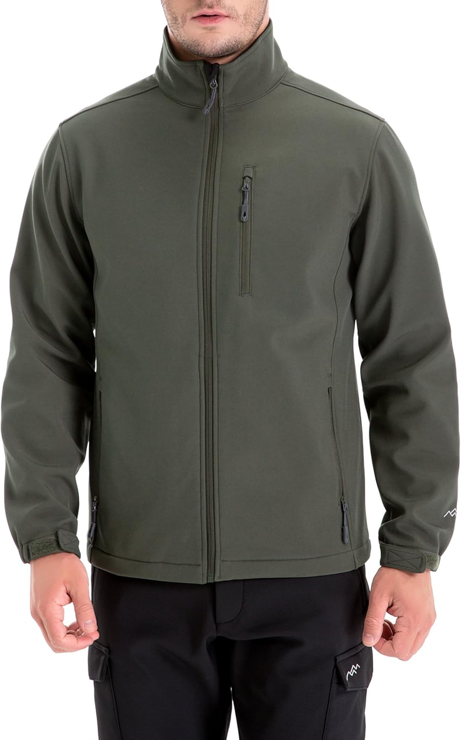Men's Softshell Jacket Fleece Lined Windbreaker for Winter