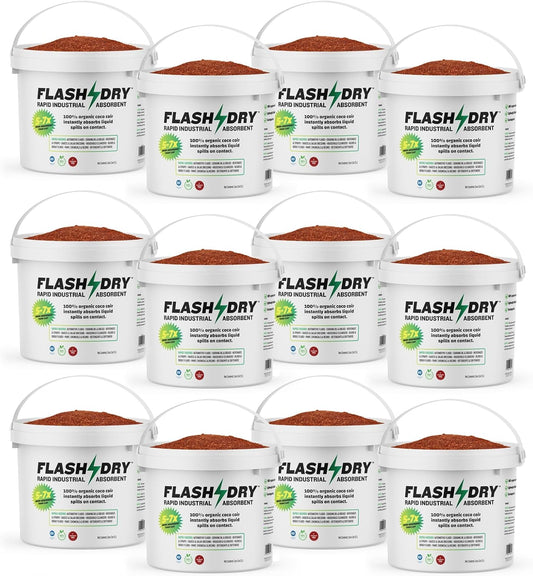 FlashDry Super Spill Absorbent 5L Bucket for Oil Paint Grease